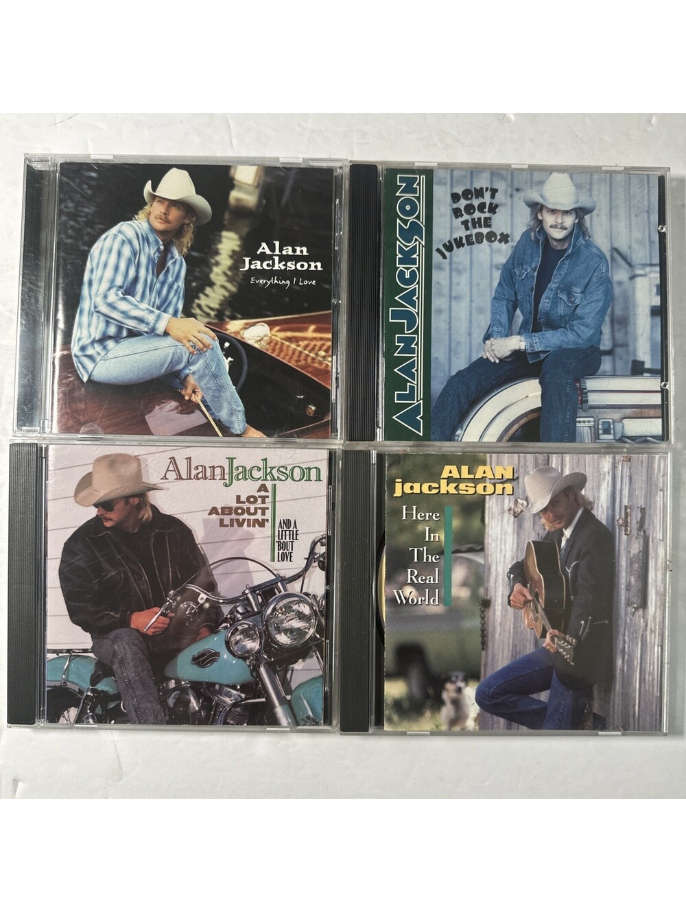 4 CD Lot ALAN JACKSON Everything I Love Don’t Rock The Jukebox Real World